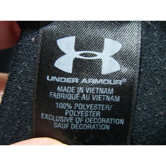 Under Armour Womens Black Pink Colorblock Semi Fitted Full Zip Jacket Sz Medium - Picture 8 of 12